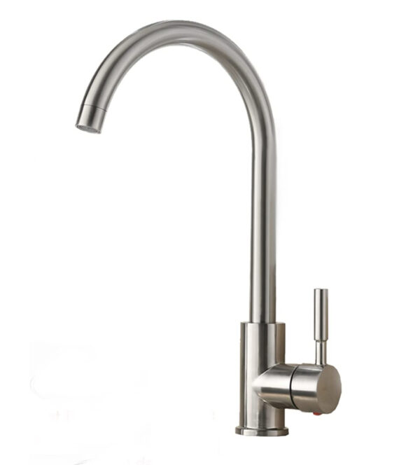 Grifo Monomando Llave Lavaplatos Lavaloza Acero Inoxidable