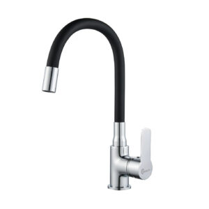 Llave Monomando Grifo De Lavaplatos Cuello Flexible De 360
