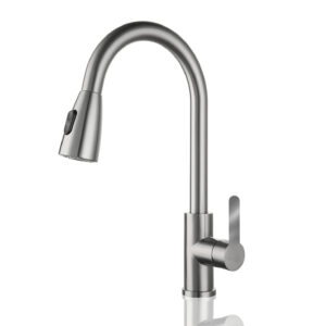 Llave Grifo Monomando Lavaplatos Extensible Niquel