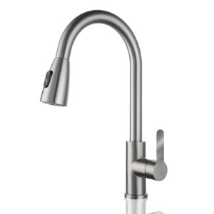 Llave Grifo Monomando Lavaplatos Extensible Niquel