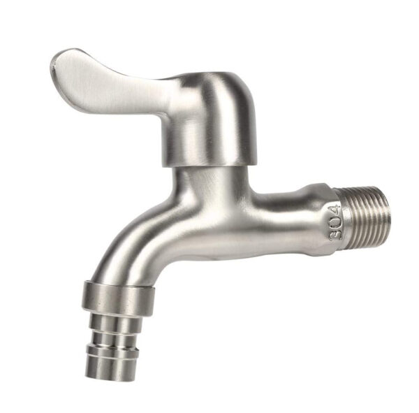 Grifo De Acero Inoxidable, Llave De Paso 1/2