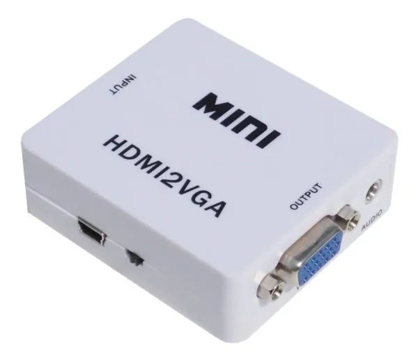 Conversor Adaptador Hdmi a VGA 1080p Full Hd + Audio