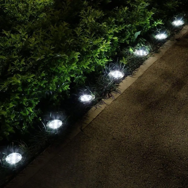 Estaca Solar LED Megabright Round Floor (set 2 unid) 4000K - imagen 2