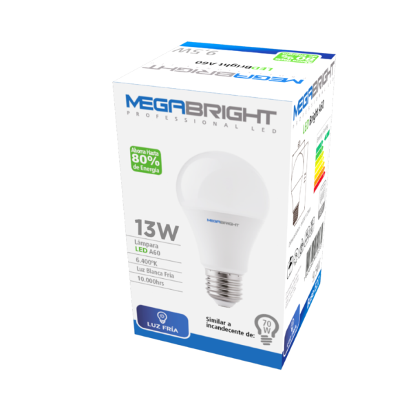 Amp. LED A60 CLASICA 13W/6400K E-27 - imagen 3