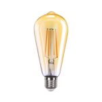 Ampolleta LED ST58 Yellow Glass E27 6W VINTAGE