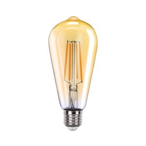 Ampolleta LED ST58 Yellow Glass E27 6W VINTAGE