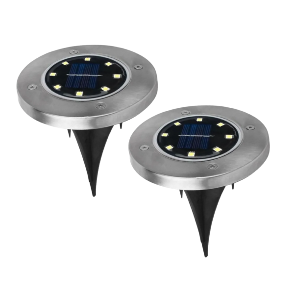 Estaca Solar LED Megabright Round Floor (set 2 unid) 4000K - imagen 7