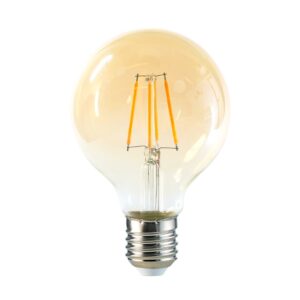 Ampolleta LED G80 Yellow Glass E27 6W VINTAGE