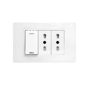 Tomacorriente Doble 16a + Interruptor Simple 16a 250v