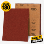 Lija Papel Kraft - Madera - (Pack 25) Grano 180