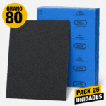 Lija Tela - Metal - (Pack 25) Grano 80