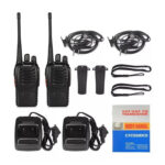 Pack 2 Radio Transmisor Walkie Talkie Bf-888s Manos Libres