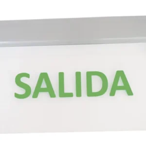 Señalética de Emergencia LED 5W Interlight: Cuerpo de Aluminio y Acrílico
