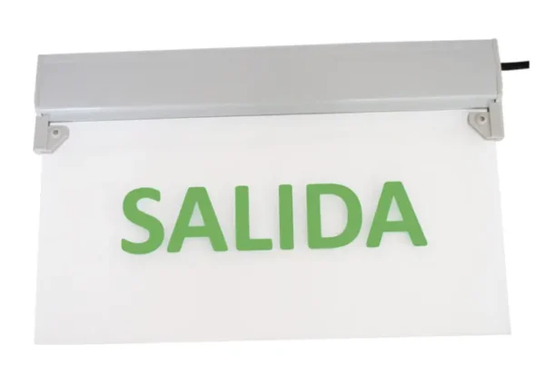 Señalética de Emergencia LED 5W Interlight: Cuerpo de Aluminio y Acrílico